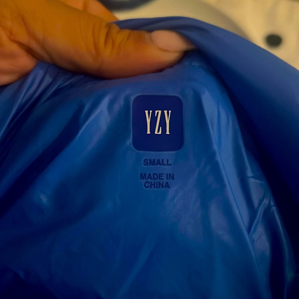 New! Exclusive YZY blue puffer jacket OBO